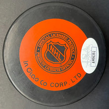 Load image into Gallery viewer, Johnny Bower Autographed Signed Toronto Maple Leafs Official NHL Puck Hockey JSA