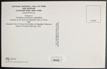 Load image into Gallery viewer, Tommy Lasorda Signed Hall Of Fame Autographed Postcard L.A. Dodgers HOF MLB COA