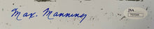 Load image into Gallery viewer, Max Manning Autographed Negro Leagues Baseball Photo Newark Eagles JSA