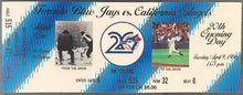 Load image into Gallery viewer, 1996 Toronto Blue Jays Opening Day 20th Anniversary Full Ticket Angels iCert 9
