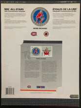 Load image into Gallery viewer, 2005 Canada Post Henri Richard Autographed Signed + Stamp NHL Hockey HOFer 79