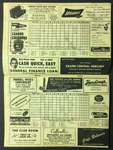 Load image into Gallery viewer, 1958 Comiskey Park MLB Baseball Program Chicago White Sox vs NY Yankees Vintage