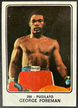 Load image into Gallery viewer, 1973 George Foreman Panini Campioni Dello Sport Boxing Rookie Card #289 Boxer