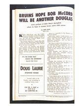 Load image into Gallery viewer, 1963 NHL Hockey Program Toronto Maple Leafs v Montreal Canadiens Bob Pulford