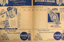 Load image into Gallery viewer, 1949 Montreal Forum NHL Hockey Program Canadiens vs Chicago Blackhawks Richard