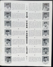Load image into Gallery viewer, 1938 World Series Game 3 Official Program Yankee Stadium Chicago Cubs Baseball