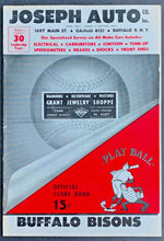 Load image into Gallery viewer, 1959 International League Baseball Program Columbus Jets vs Buffalo Bisons