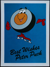 Load image into Gallery viewer, Set Of 5 Different Peter Puck 1980 Postcards Vintage Hockey Post Card