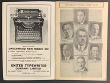 Load image into Gallery viewer, 1933 Auditorium NHL Hockey Program Ottawa Senators vs Detroit Red Wings + News
