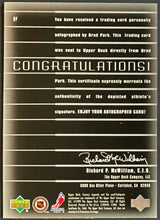 Load image into Gallery viewer, 1999 Upper Deck Century Legends Brad Park Epic Signatures Auto Autograph