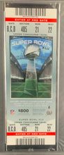 Load image into Gallery viewer, 2011 Super Bowl XLV Full Ticket PSA 6 Green Bay Packers vs Steelers MVP-Rodgers
