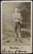 Load image into Gallery viewer, 1878 Rower Ned Hanlon Carte de Visite Image American Championship