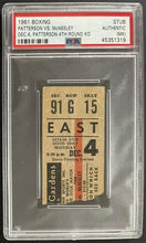Load image into Gallery viewer, 1961 Boxing Ticket Patterson vs McNeeley Maple Leaf Gardens Fight Toronto PSA