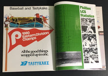 Load image into Gallery viewer, 1980 MLB NLCS Baseball Program Philadelphia Phillies v Houston Astros Vintage