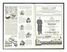 Load image into Gallery viewer, 1933 NHL Hockey Toronto Maple Leafs Advertisements Ads King Clancy Hainsworth
