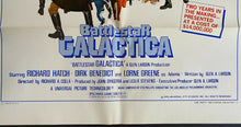 Load image into Gallery viewer, 1979 Vintage Battlestar Galactica Movie Poster US Release Glen Larson Sci-Fi