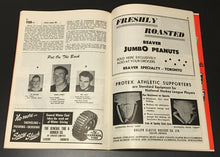 Load image into Gallery viewer, 1954 HARRY LUMLEY Autograph Maple Leafs PROGRAM Toronto vs NYR Vtg Hockey NHL