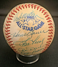 Load image into Gallery viewer, 1980 MLB All Star Game Team Signed Baseball HOFERS x26 Hank Aaron Mathews JSA