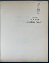 Load image into Gallery viewer, 1987/88 Autographed Signed Hockey Scouting Report Lemieux Coffey NHL JSA COA