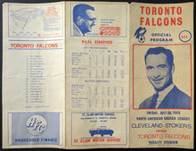 Load image into Gallery viewer, 1968 North American Soccer League Cleveland Stokers V. Toronto Falcons Program