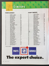 Load image into Gallery viewer, 1991 Winnipeg Stadium Grey Cup Program Toronto Argonauts vs Calgary Stampeders