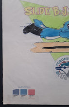 Load image into Gallery viewer, 1980s Toronto Blue Jays Original Artwork First Mascot BJ Birdy Promotional MLB