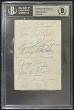 Load image into Gallery viewer, Montreal Canadiens Team Signed Autographed Cut Slabbed Beckett NHL Hockey VTG