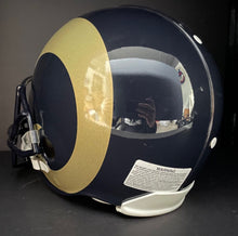 Load image into Gallery viewer, Marshall Faulk Autographed St Louis Rams Football Helmet Signed NFL Fanatics