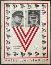 Load image into Gallery viewer, Toronto Maple Leafs Churchill/Eisenhower Cover Program International League VTG