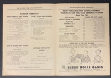 Load image into Gallery viewer, 1955 High School Football 4 Page Program Spokane Washington Lewis & Clarke
