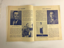 Load image into Gallery viewer, 1947 University Football Program Varsity Stadium U of T Western Ontario Vintage