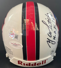 Load image into Gallery viewer, Joe Montana Lee Roy Selmon Y.A. Tittle Autographed Signed Mini Helmet NFL JSA