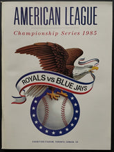 Load image into Gallery viewer, 1985 ALCS MLB Baseball Program Exhibition Stadium Toronto Blue Jays vs Royals