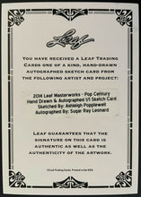 Load image into Gallery viewer, Sugar Ray Leonard Autographed 2014 Pop Century Leaf Masterworks Trading Card 1/1