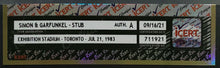 Load image into Gallery viewer, 1983 Simon & Garfunkel Exhibition Stadium Toronto Concert Tour Ticket iCert