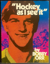 Load image into Gallery viewer, 1970's Hockey As I See It Pepsi Cola Promo Bobby Orr Booklet Magazine Vintage
