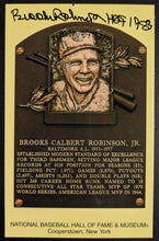 Load image into Gallery viewer, Brooks Robinson Signed Hall Of Fame Plaque Autographed Postcard Orioles MLB JSA