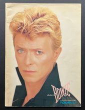 Load image into Gallery viewer, 1983 David Bowie Moonlight Tour Concert Program Vintage