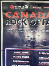 Load image into Gallery viewer, 2023 Canada's Rock Of Fame Induction Concert Massey Hall Poster Banner Handbill