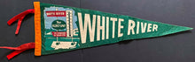 Load image into Gallery viewer, 1950's White River The Coldest Place In Canada -72F Below Zero 20" Pennant