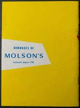 Load image into Gallery viewer, Jean Beliveau Signed Autographed 1950's Molson's Brewery Hockey Booklet French