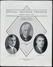 Load image into Gallery viewer, 1938 World Series Game 3 Official Program Yankee Stadium Chicago Cubs Baseball
