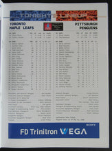 Load image into Gallery viewer, 1999 ACC NHL Hockey Program Toronto Maple Leafs vs Penguins + Ticket