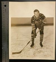 Load image into Gallery viewer, 1926 NHL Hockey Vintage Photo New York Americans Clarence Boucher Vtg