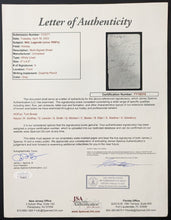Load image into Gallery viewer, 1954 NHL Player Autographed x9 Sheet Signed Page Celebrity Baseball Game LOA JSA