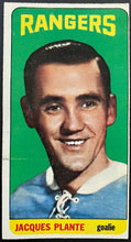 Load image into Gallery viewer, 1964-65 Vintage New York Rangers Jacques Plante Topps Tallboy NHL Hockey Card