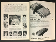 Load image into Gallery viewer, 1961 Grey Cup Program CFL Football Exhibition Stadium Hamilton vs Winnipeg