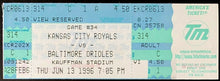 Load image into Gallery viewer, 1996 MLB Baseball Orioles Ticket Cal Ripken Ties Int'l Consecutive Games Record