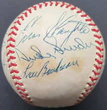 Load image into Gallery viewer, MLB Hall of Famers Signed Baseball Autographed x9 Spahn Musial Snider Mathews +