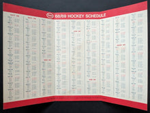 Load image into Gallery viewer, 1968 / 1969 NHL Pocket Schedule Issued by Esso Hockey Vintage NHL Un-Scored
